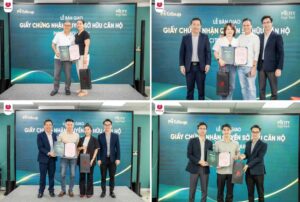 Những cư dân Picity High Park đầu tiên nhận sổ hồng.